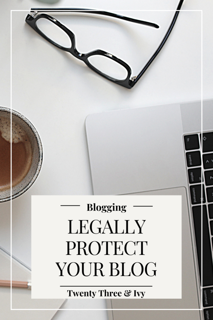 legally protect your blog